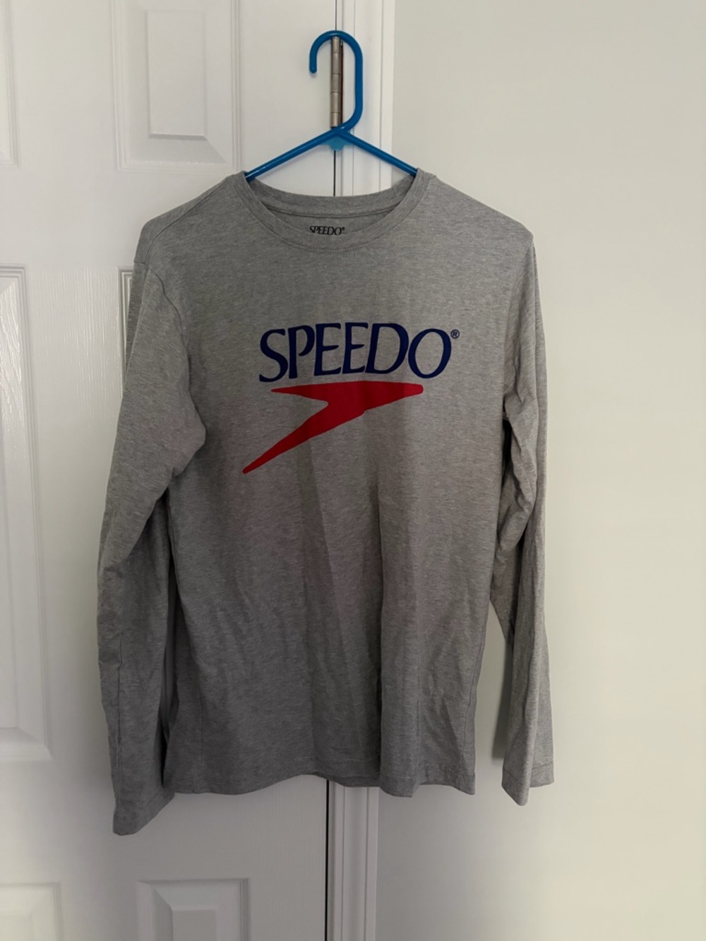 Speedo Gray Long Sleeve Tee Size Medium